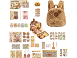 Kit De Papelería De Carpincho - Útiles Escolares - Bolso Bandolera Suave - Ideal Para Estudiantes, C