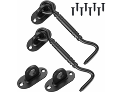 VVJIJILLY 2 Ganchos De Cabine Inox Com Fecho Para Porta De Correr, Janela Ou Casa De Banho