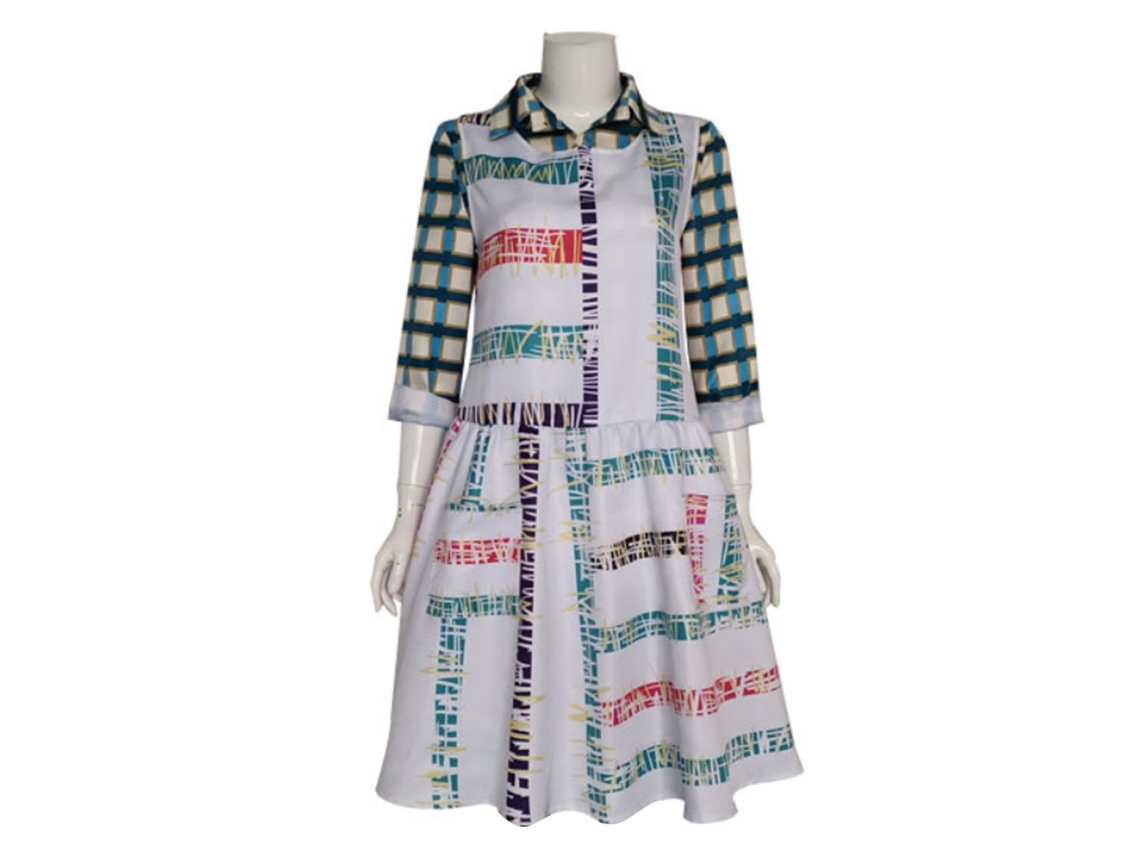 Disfraz De Cosplay De Serie De Televisión: Camisa De Manga Corta Y Vestido Sin Mangas Para Halloween Y Carnaval.