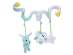 Peluche En Espiral Para Cuna Y Cochecito Con Bocina Y Sonajero - Verde