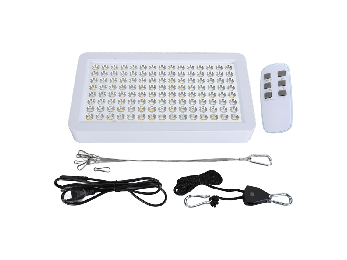 Lámpara LED de cultivo de espectro completo, 3 modos de sincronización, lámpara colgante para cultivo de plantas con control remoto para invernadero de interior, 100-240 V