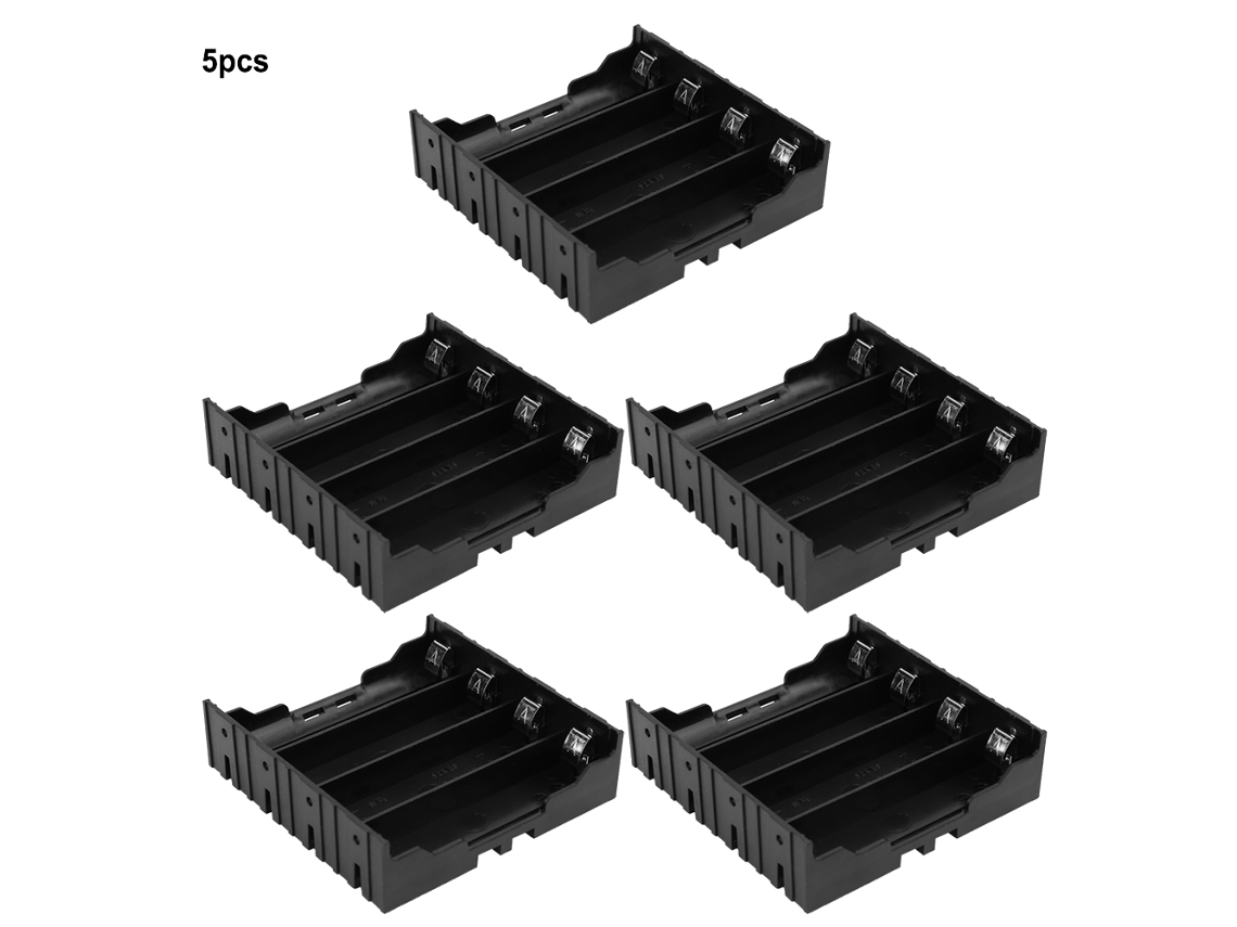 Caja Para 5 Baterías 18650 Con Pasador Rígido Para Sistema De Alimentación Diy