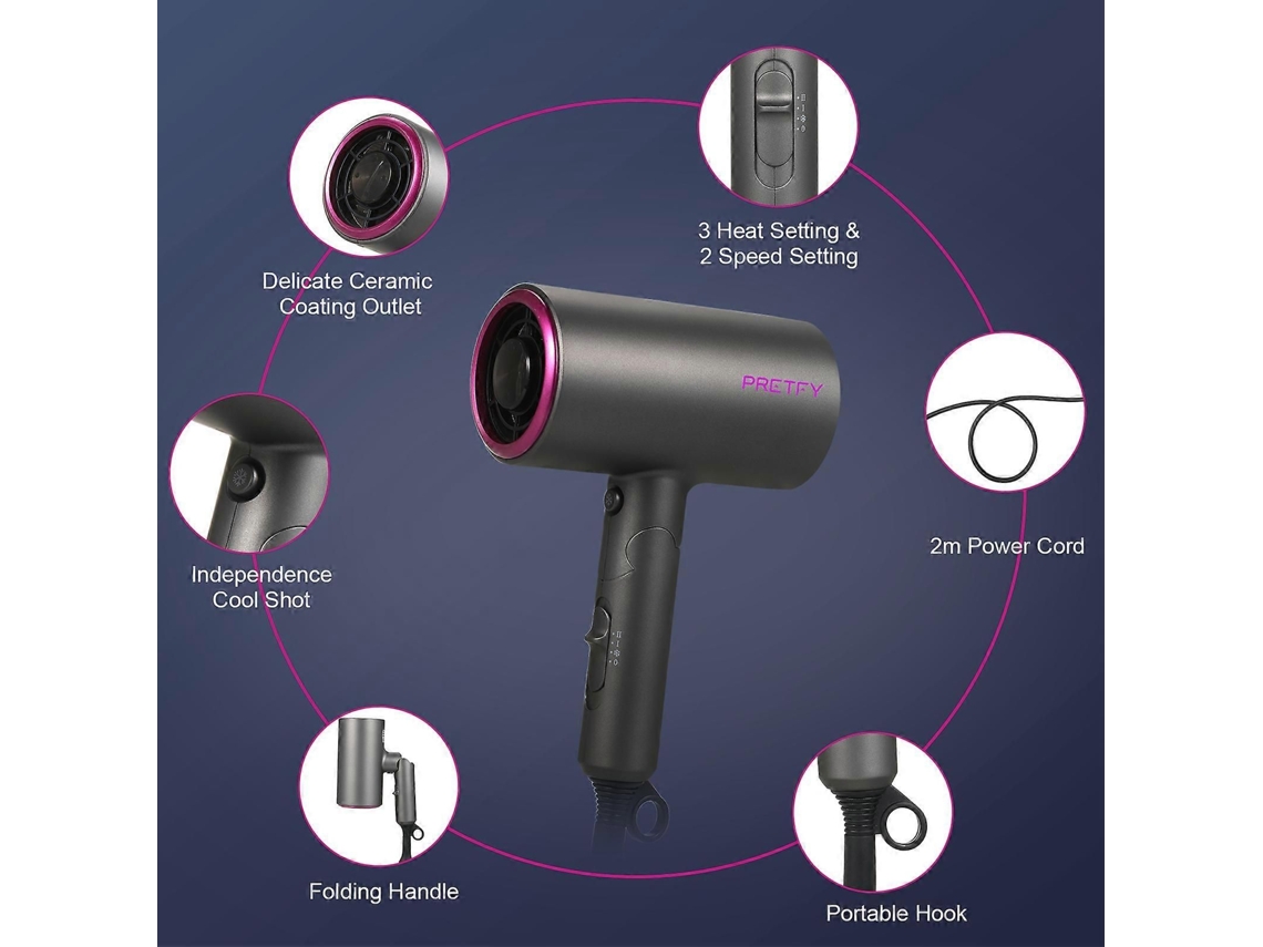 Secador de pelo doméstico de alta potencia, para hoteles y peluquerías, estándar europeo. GOKOCO