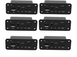 Reproductor Mp3 6x, Manos Libres, Decodificador De Tarjeta, Amplificador De 2 X 3 W, Cc 5 V, Wma