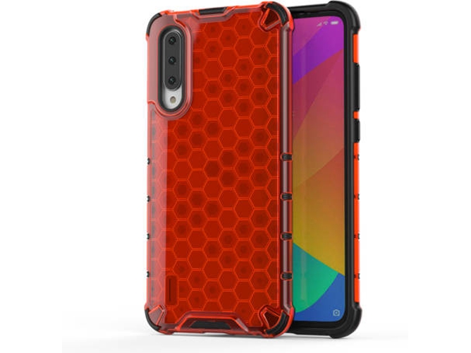 Carcasa Xiaomi Mi CC9e, Mi A3 HURTEL Honeycomb Rojo