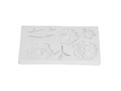 Molde De Silicona Comestible Para Chocolate Diy, Formas De Flores, Para Pasteles Y Resina, Fácil De Desmoldar