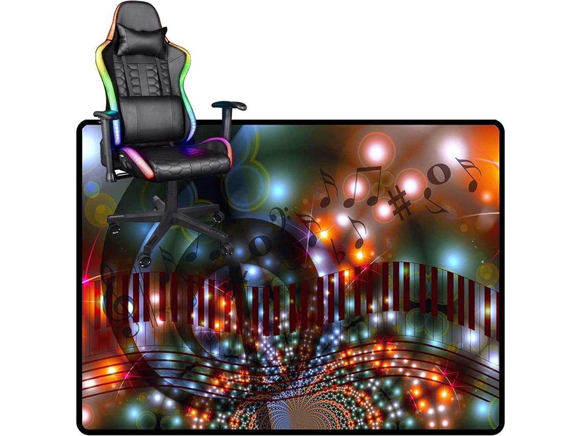 Tapete Cadeira Escritório Resistente Piso Laminado Madeira Gamer, Versátil Que Protege
