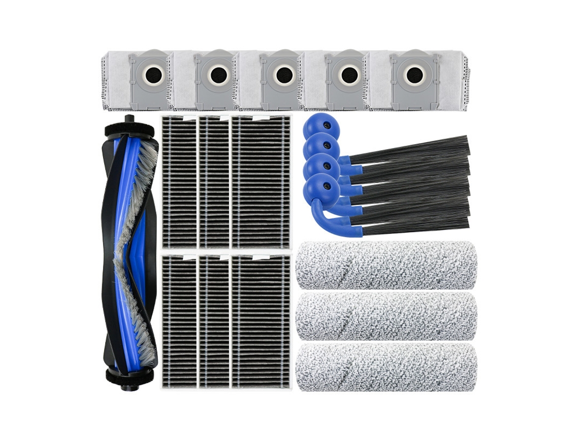 Kit Repuesto Adaptable Para Ecovacs X9 Pro/t80s, Alto Rendimiento, Cepillos, Rodillos, Filtros Y Bolsas Para Hogar