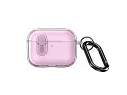 Estuche transparente dividido para auriculares de la serie Dux Ducis Pecl con gancho para Airpods Pro 3 GIECY