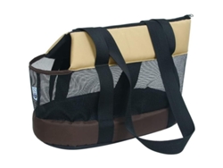 2026-bolsa Transporte Mascotas, Malla Transpirable Para Perros Gatos Pequeños, Portátil Con Correa Ajustable Y Cierre Zipper Brown-l
