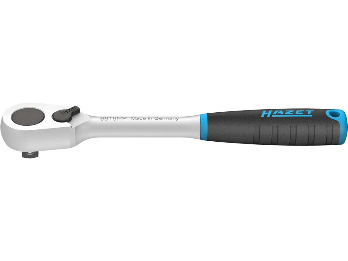 HAZET 8816Hp Carraca Reversible Con Dentado Fino Hiper: Cuadrado Macizo 3/8 Pulgadas 10 Mm 200 Mm