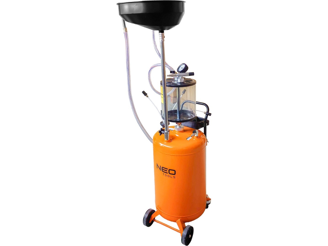 Máquina neumática móvil de succión de aceite con control de tanque Tank Neo Tools