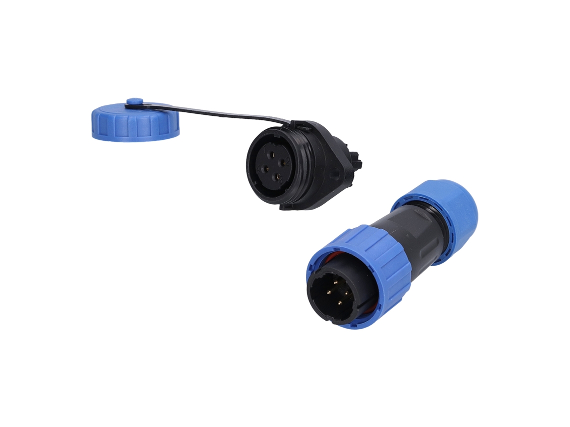 Conector Aéreo Impermeable Ip68, Sin Soldadura, Multiconductor, Terminal De Conexión Macho/hembra.