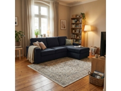 Sofá Esquinero 3 Plazas - Con Almacenamiento, Chaise Longue, Muelles Ensacados, Fundas Extraíbles, Diseño Moderno - Negro