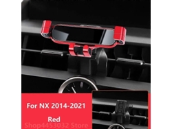 Soporte Para Teléfono Móvil 360° Rotación Para Lexus Nx 350 300 300h 200t 2014-2021 Rojo Red14-21