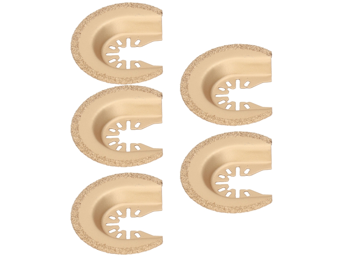 5 Hojas De Sierra Oscilantes Semicirculares, Resistentes Al Desgaste, De Superficie Incisiva, Electroforesis Para Herramientas Oscilantes.