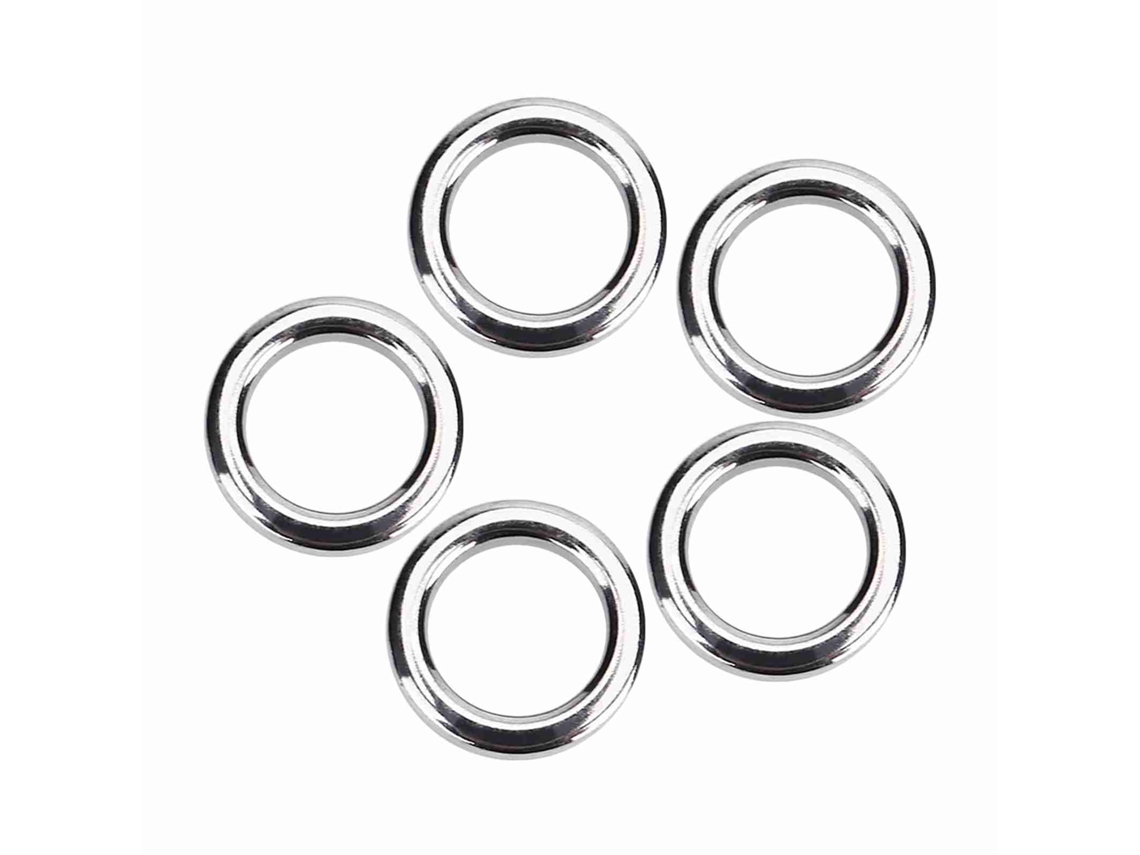 50 Piezas Anillos Separables De Acero Inoxidable Para Pesca Conector De Cebo Accesorio (s)