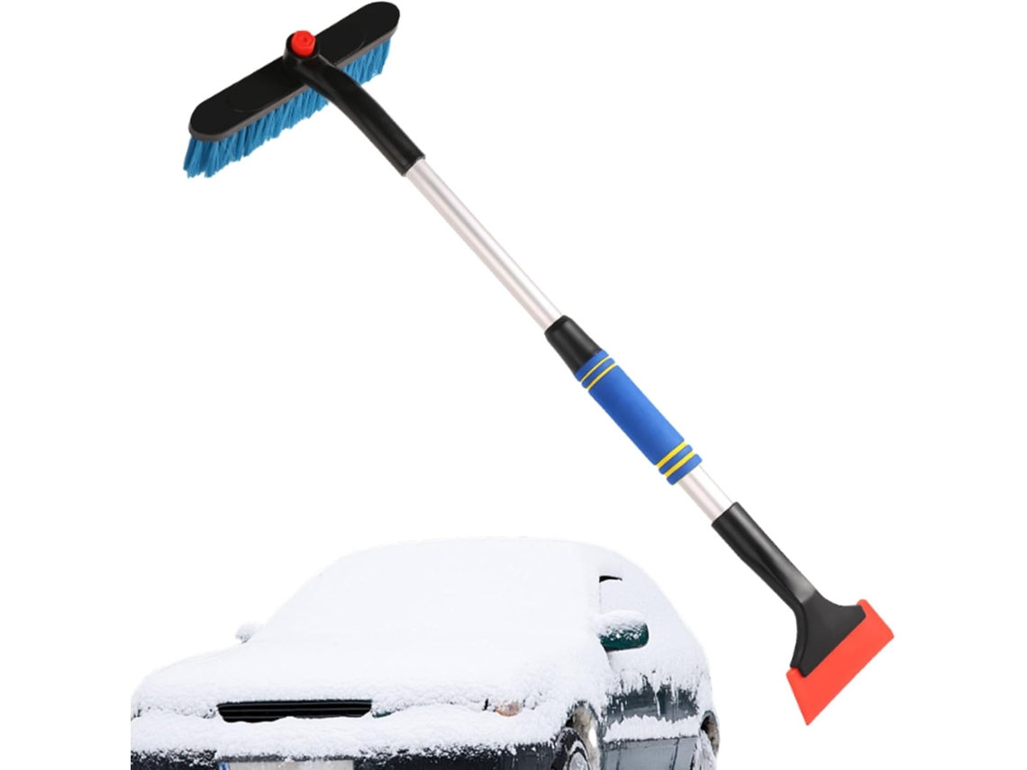 Cepillo Y Rascador De Nieve Para Coche, Accesorio De Invierno Retráctil Para La Limpieza.