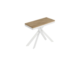 Consola extensible 90x40/196 cm Saki Small Evolution estructura roble natural blanco ITAMOBY