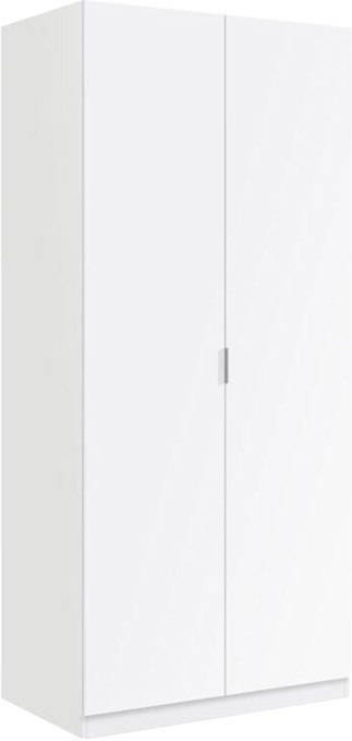 Armario IBERODEPOT F4201110 Blanco (187x51x10.2 cm - Madera y Metal)