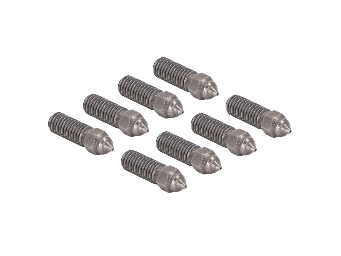 8 Piezas Boquillas De Acero Templado 0.4mm De Alto Flujo Para Impresora 3d Kobra Y Sovol Sv06 Plus
