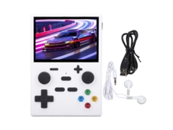 Consola De Juegos Linux Retro Portátil Con Pantalla Ips De 3,5 Pulgadas, Salida Multimedia Hd E Interfaz Blanca.