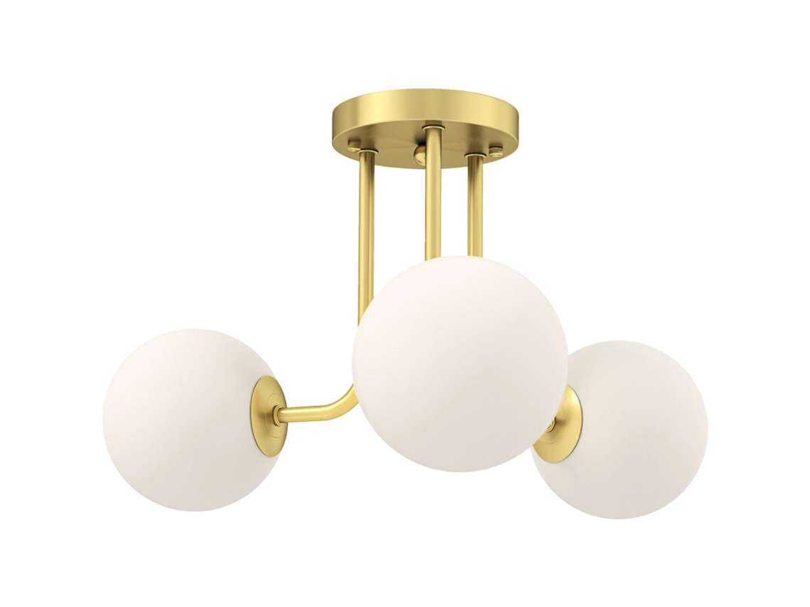 Lámpara De Techo Interior, Led De 25w, Con 3 Bombillas Y Casquillos G9, C