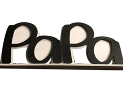 Marco de fotos con la letra "Papá" para el Día del Padre, ideal para exhibir fotos. Gokoco