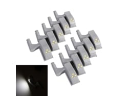 2026-10 Piezas Luz Led Para Bisagras De Armario Gabinete Alacena Wardrobe Cocina Hogar (blanco Frío)