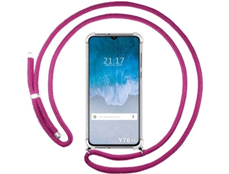 Carcasa para Vivo Y76 5G TUMUNDOSMARTPHONE Colgante Rosa