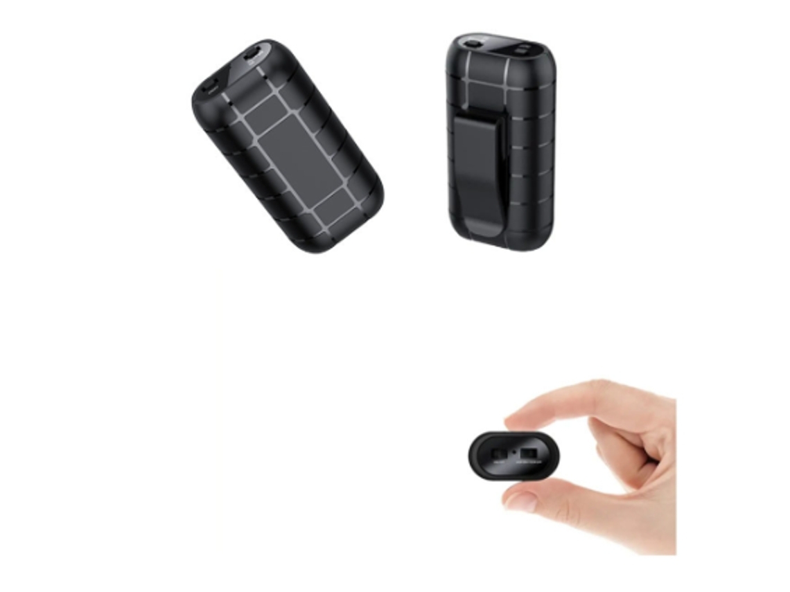 Mini grabadora magnética activada por voz de 128 GB Capacidad de grabación de 2000 horas Tiempo de grabación de 300 horas Negro YEMAESRE
