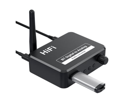 Convertidor dac de audio digital a analógico spdif señal de fibra óptica a 3,5mm 3,5 aux 2 rca amplificador decodificador bluetooth 5,0 receptor WE...