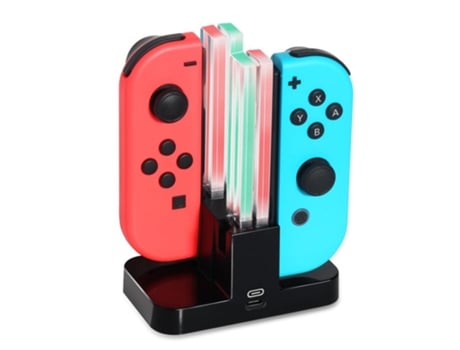 Estación de Carga para Joy-Com Nintendo Switch INF Ipg-s875-black/green Azul