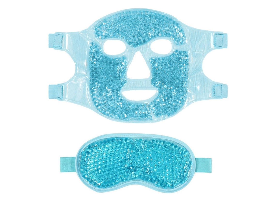 (azul) Una Máscara De Ojos Refrescante O Una Compresa De Hielo Pueden Reducir Las Ojeras Y Las Bolsas Alrededor De Los Ojos.