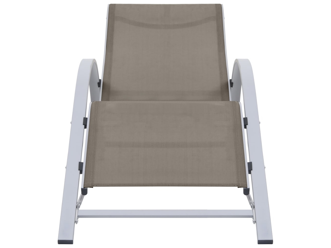 Maison Exclusive - Tumbona Textilene Y Aluminio Taupe