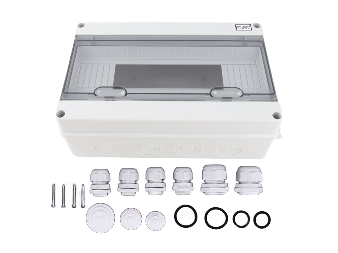 2026-caja De Distribución 15 Vías Ip65 Caja De Uniónplástica Con Tapa Transparente Para Mcb
