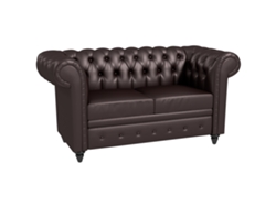 Sofá Chesterfield, Desmontable, Madera Y Metal, 160x84x80cm