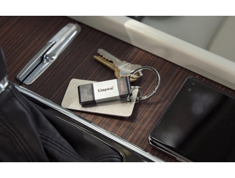 Kingston Technology Datatraveler 80 Unidade de Memória Usb 128 Gb Usb Type-C 3.2 Gen 1 3.1 Gen 1 Negro Prateado