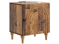 Maison Exclusive - Armario De Noche 2 Pcs Madera Envejecida 43 X 34,5 X 50 Cm