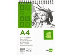 Bloc de Notas LIDERPAPEL Din (A4 - 100 Hojas - 21x29.7cm)