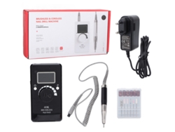 Taladro de uñas eléctrico sin escobillas de 40000 rpm y 80 W, herramienta portátil de manicura y pedicura ABS para salón de uñas, 100-240 V