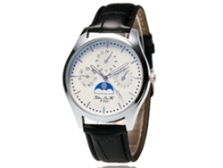 Reloj De Pulsera Unisex De Aleación Con Dial Redondo Analógico De Cuarzo Zhoulianfa (negro)
