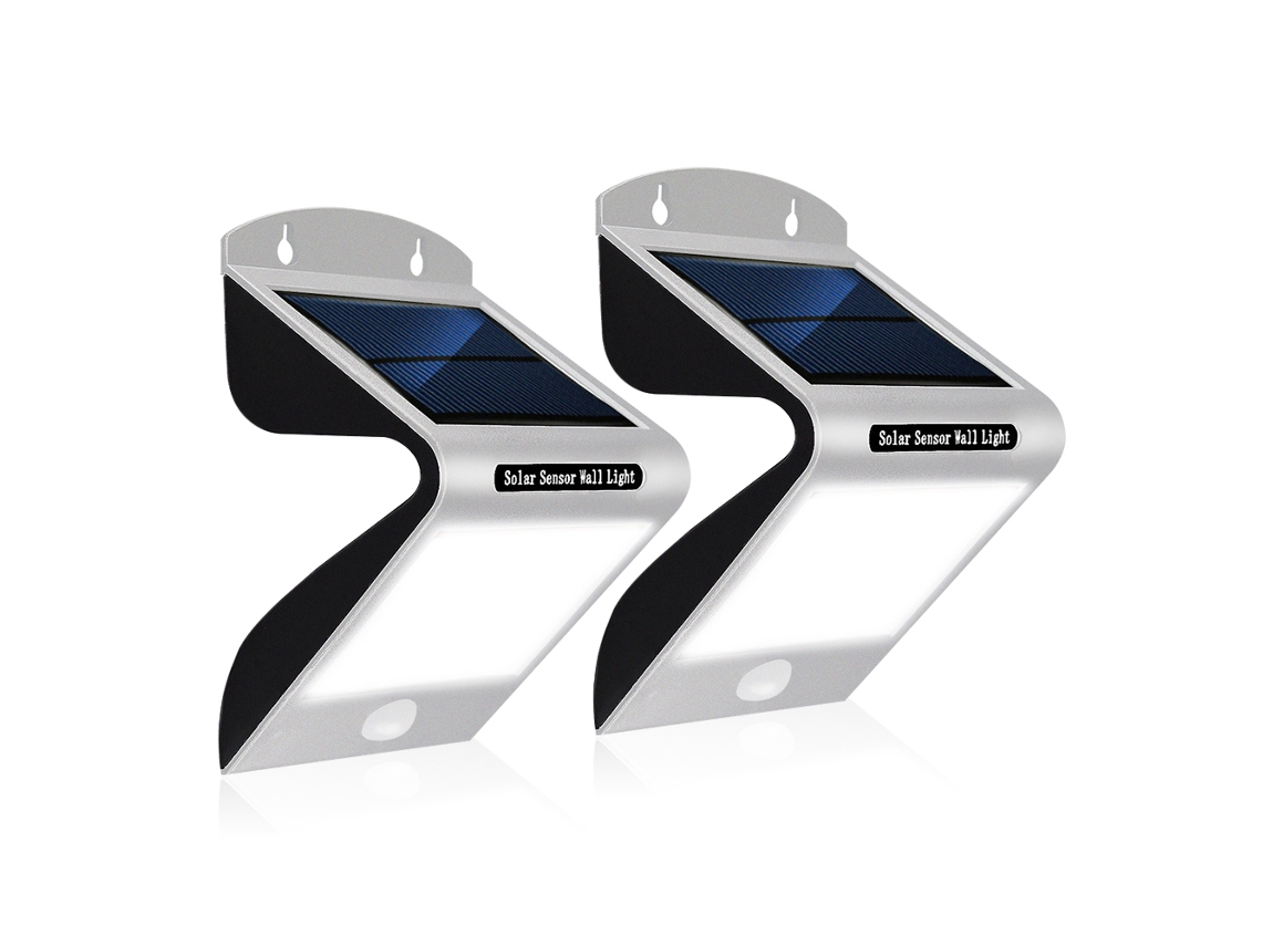 2026-luces Solares Con Sensor De Movimiento Pir Ip65 Impermeables Para Jardín Patio Puerta Balcón (2 Unidades)