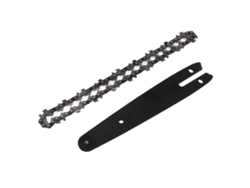 Barra Guía Combinada Para Mini Motosierra, Acero Al Manganeso, 6 Pulgadas (1/4"), 37 Eslabones
