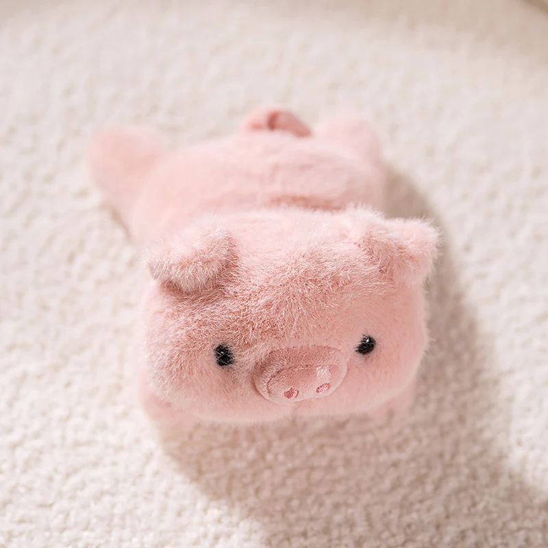 Lindo peluche de gato, animal del bosque, simulación de dibujos animados MDUG (cerdo de 17 cm)