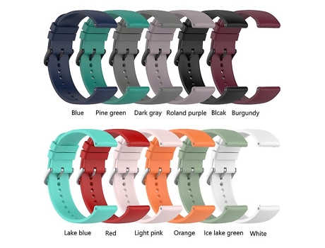 Correa De Reloj Inteligente Para Garmin Venu 2 Plus, Correa De Silicona De Color Naranja Sólido De 20Mm VENISYMLIS