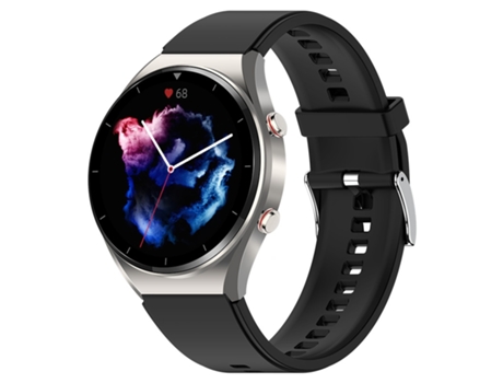 Smartwatch E09 con pantalla a color de 1,32 pulgadas, compatible con monitorización de frecuencia cardíaca/monitorización de presión arterial