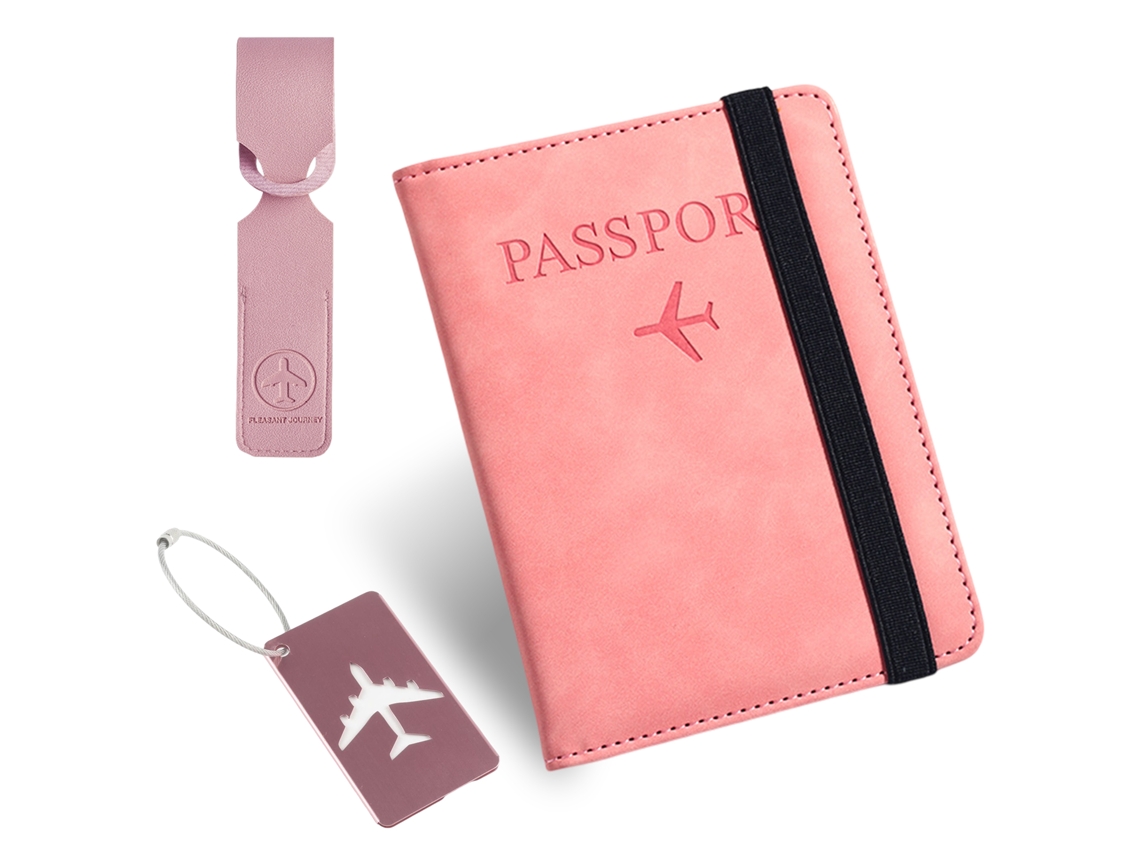 VYLARA Porta Passaporte Elegante, Acessórios De Viagem, Carteira De Couro Pu Para Homens E Mulheres, Design Elegante, Armazenamento Multiuso