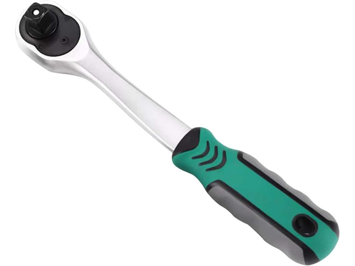 Llave De Carraca De Pulgar De Acero Cromo-vanadio Con Liberación Rápida Reversible Para Reparaciones