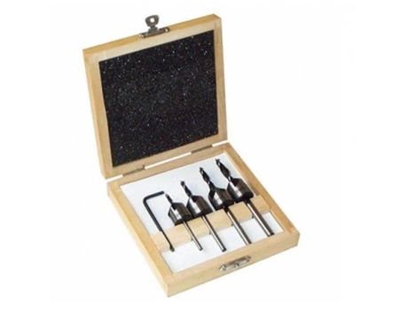 Caja de 4 Brocas Helicoidales con Avellanadores para Madera Per.00203.04 LEMAN 203.500.04